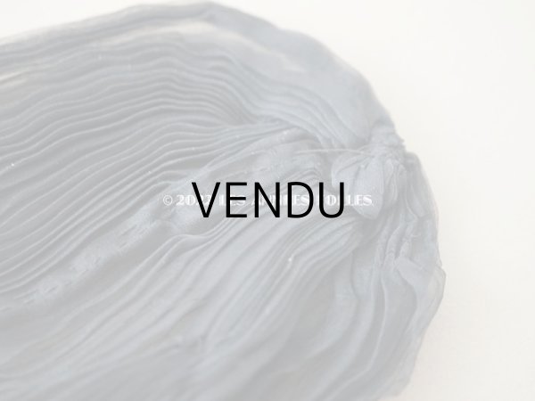 画像4: アンティーク  シルクオーガンジー　クラヴァット 黒 シルクシフォン  (4)