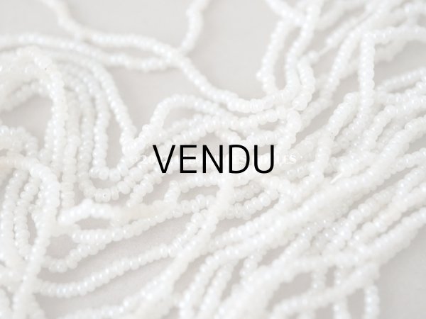 画像4: 1900年代 アンティーク  キャビアビーズ ガラスビーズ パール加工 オフホワイト 20g (4)