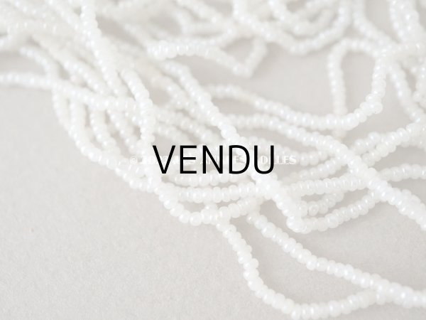 画像3: 1900年代 アンティーク  キャビアビーズ ガラスビーズ パール加工 オフホワイト 20g (3)