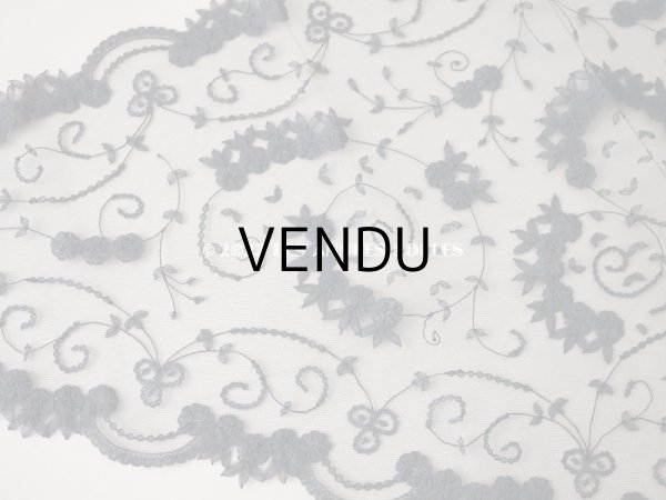 画像12: 新品同様 アンティーク プリンセスレースのショール  144×57cm (12)