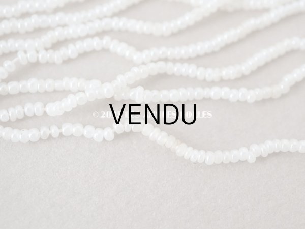 画像6: 1900年代 アンティーク  キャビアビーズ ガラスビーズ パール加工 オフホワイト 20g (6)