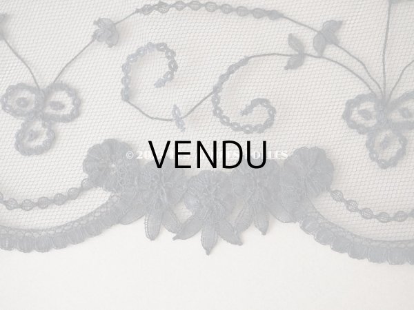 画像10: 新品同様 アンティーク プリンセスレースのショール  144×57cm (10)