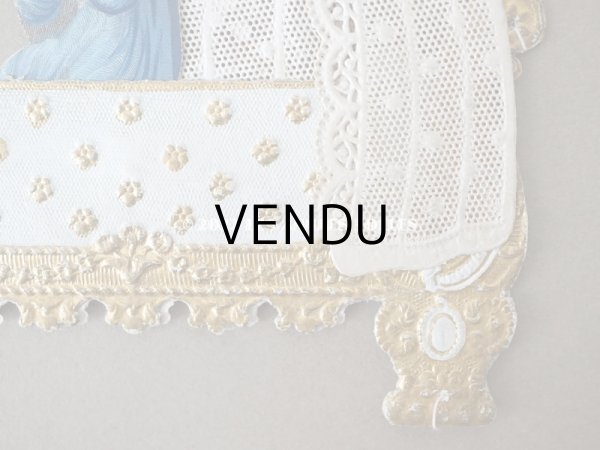 画像5: 19世紀　 アンティーク  立体カニヴェ  祈りを捧げる子供 (5)