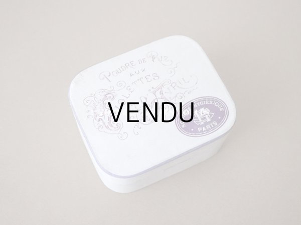 画像2: アンティーク パウダーボックス POUDRE DE RIZ AUX VIOLETTES D'AVRIL - SOCIETE HYGIENIQUE PARIS - (2)