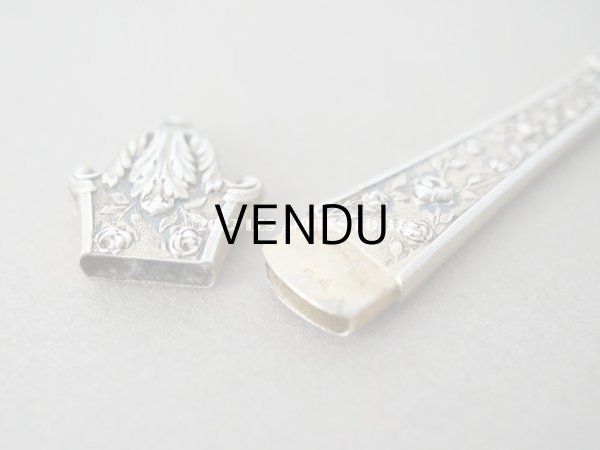 画像5: 19世紀末 アンティーク ヴェルメイユ製 薔薇模様 ニードルケース (5)