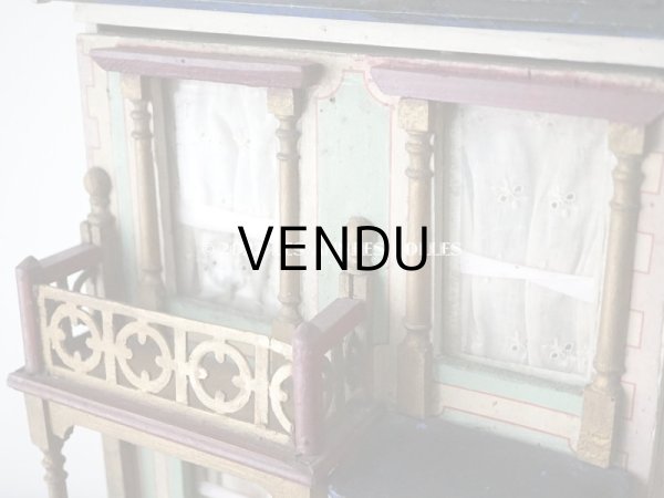 画像7: アンティーク ドールハウス 47.5×27×20.5cm (7)