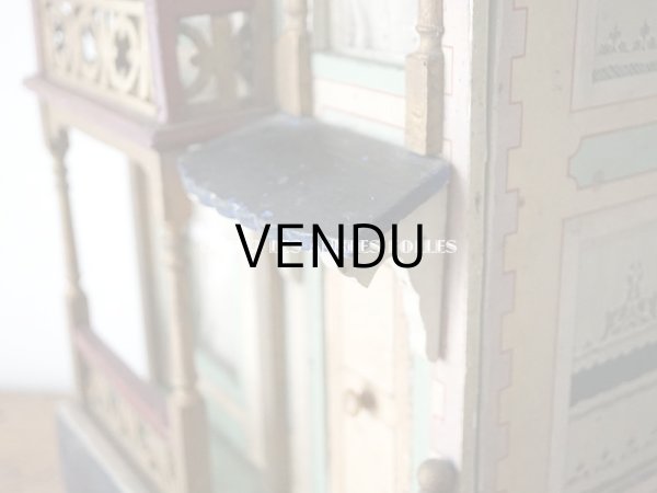 画像6: アンティーク ドールハウス 47.5×27×20.5cm (6)