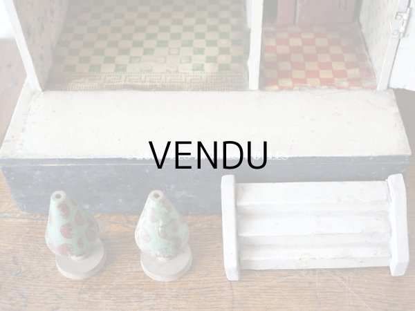 画像19: アンティーク ドールハウス 47.5×27×20.5cm (19)