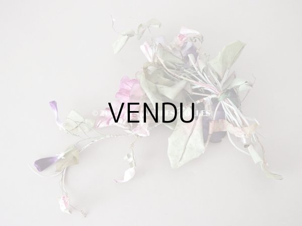 画像13: アンティーク 朝顔の布花　ブーケ (13)