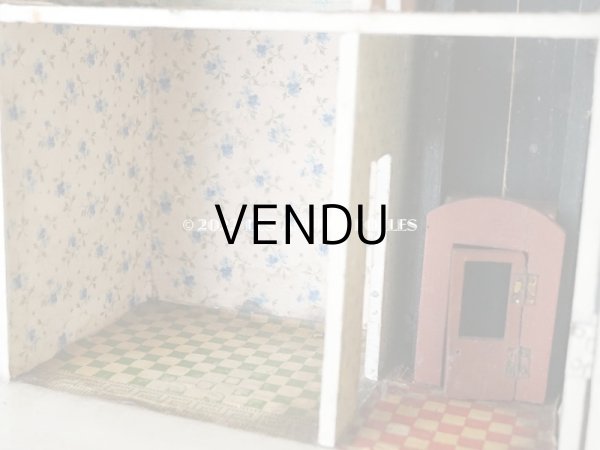 画像13: アンティーク ドールハウス 47.5×27×20.5cm (13)