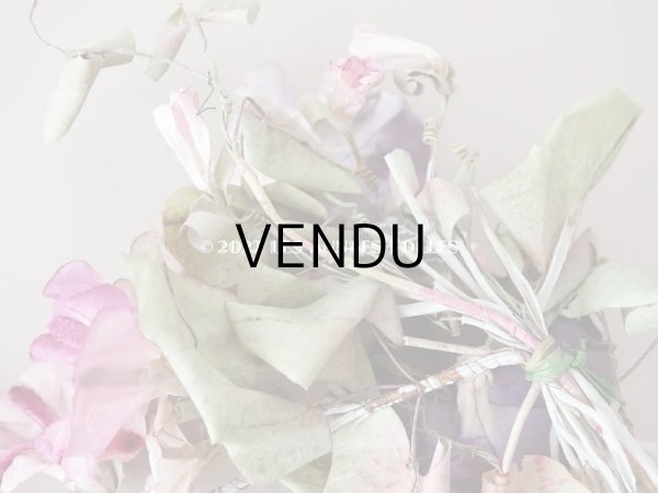 画像14: アンティーク 朝顔の布花　ブーケ (14)