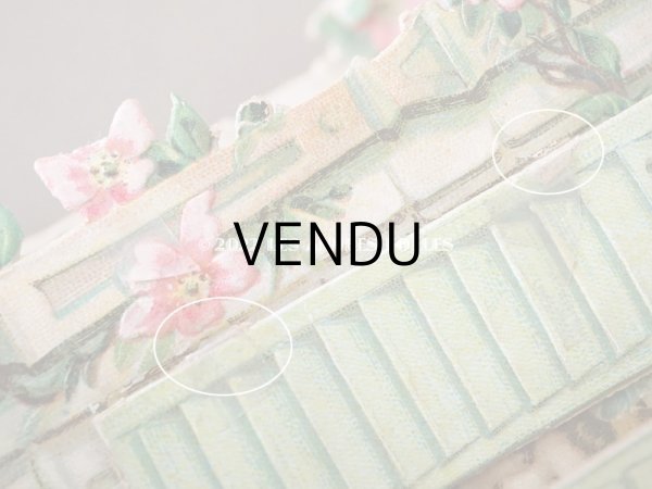 画像8: 1900年頃 アンティーク 立体クロモ　窓辺の少女 ポップアップ　 (8)