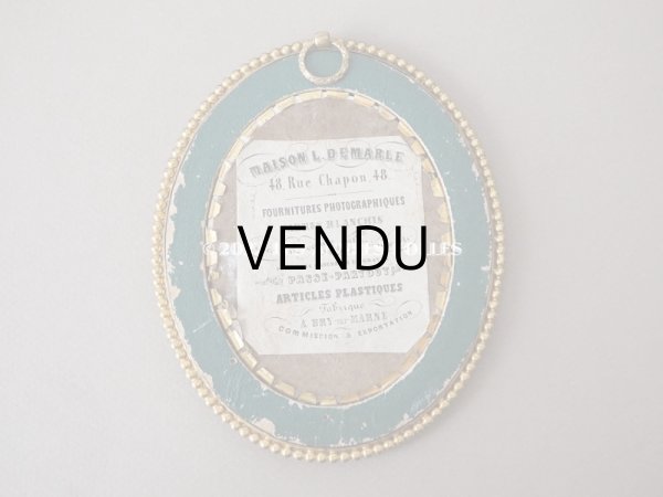 画像6: 【12周年セール対象外】19世紀 アンティーク ベルベットのフォトフレーム   (6)