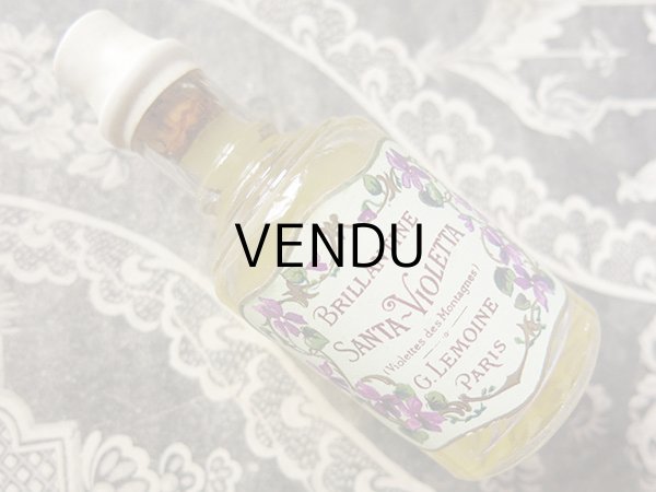アンティーク 菫のパフュームボトル BRILLANTINE SANTA-VIOLETTA