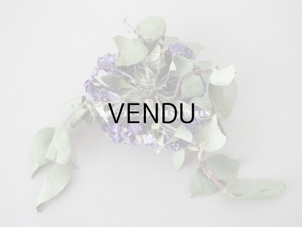 画像7: 【12周年セール対象外】アンティーク  紫の勿忘草の布花  (7)