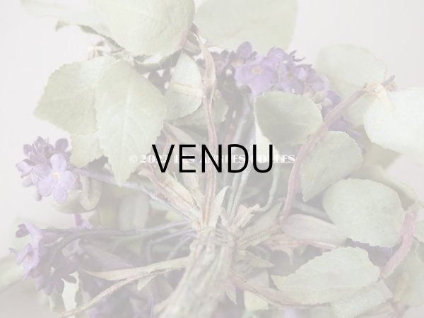 画像8: 【12周年セール対象外】アンティーク  紫の勿忘草の布花  (8)