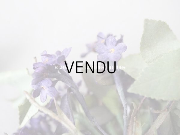 画像9: 【12周年セール対象外】アンティーク  紫の勿忘草の布花  (9)