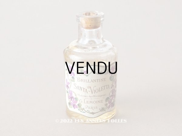 画像1: アンティーク 菫のパフュームボトル BRILLANTINE SANTA-VIOLETTA - G.LEMOINE PARIS - (1)
