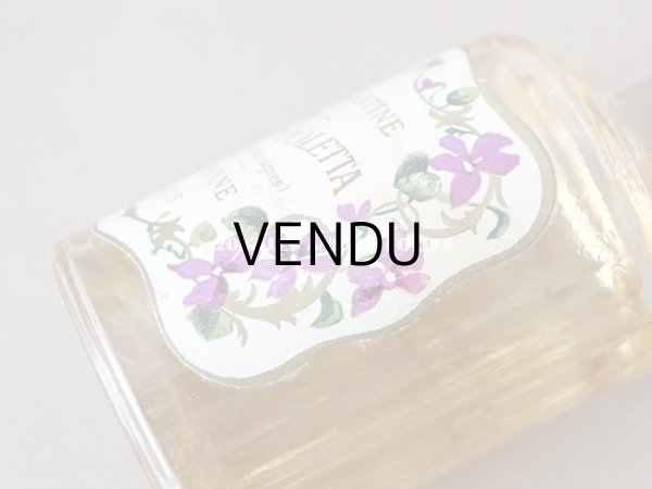 フランスアンティーク　すみれパヒュームボトル アンティーク 菫の小さなパフュームボックス＆ボトル 薄紫の香水