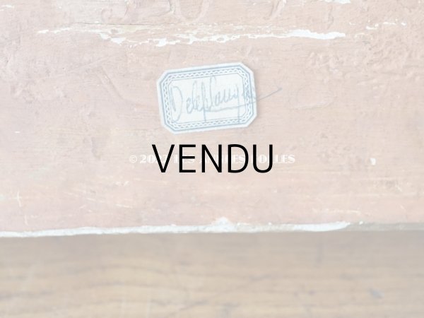 画像7: 【12周年セール対象外】19世紀末 アンティーク ロカイユ装飾の台座 ブラウンのベルベット　 (7)