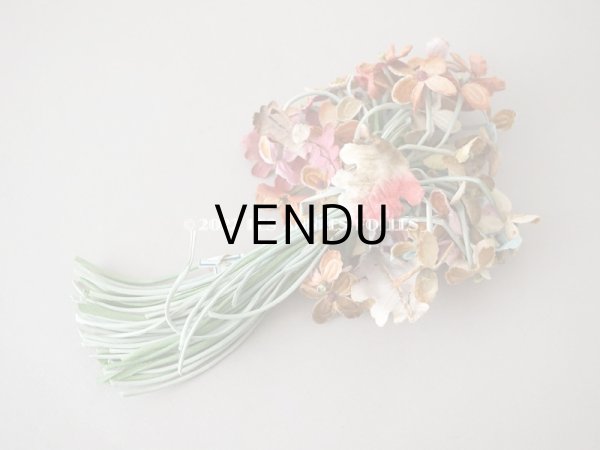 画像7: 【12周年セール対象外】アンティーク  シルクベルベットの布花 大きなブーケ (7)