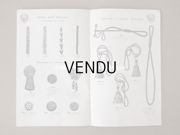 画像10: 【12周年セール対象外】アンティーク パスマントリーのカタログ  - A.LOUVET - (10)