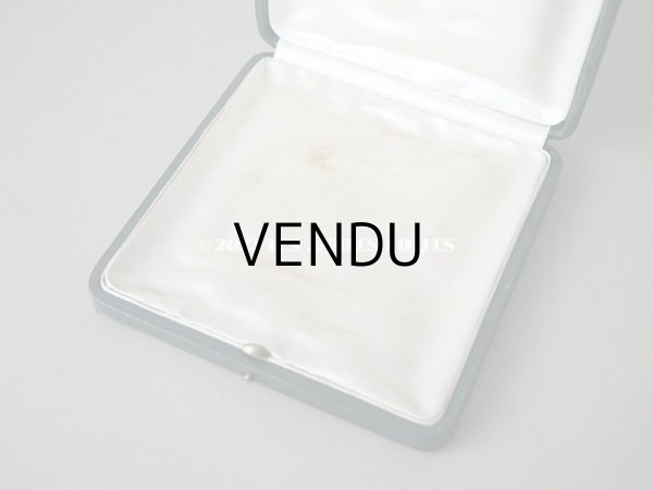 画像6: 【12周年セール対象外】アンティーク 本革製 イニシャル入り S.J. 大きなジュエリーボックス  ダークグリーン (6)