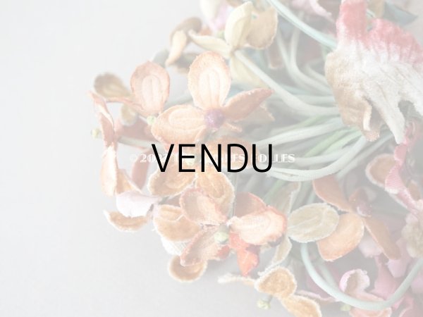 画像6: 【12周年セール対象外】アンティーク  シルクベルベットの布花 大きなブーケ (6)