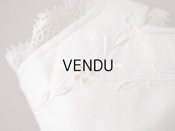 画像12: 【12周年セール対象外】1900年代 アンティーク ベビーシューズ  花模様の手刺繍入り ピンクのロココモチーフ付き (12)