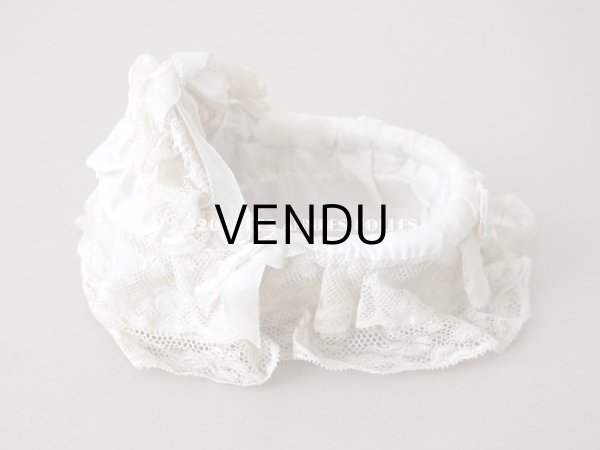 画像7: 【12周年セール対象外】アンティーク ミニョネット用ベッド  (7)