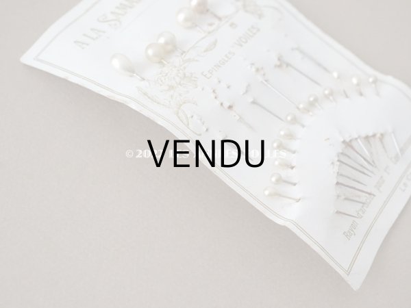 画像6: 【12周年セール対象外】 アンティーク パールのエパングル コミュニオンのヴェール EPINGLES "VIOLE" POUR 1er COMMUNION - A LA SAMARITAINE - (6)