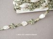 画像1: 未使用 1900年頃 アンティーク シルク製  白薔薇のロココトリム 　 (1)