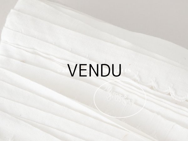 画像5: 【12周年セール対象外】アンティーク　スカラップレース コットン製　 幅1.3cm  25〜30m巻き (5)