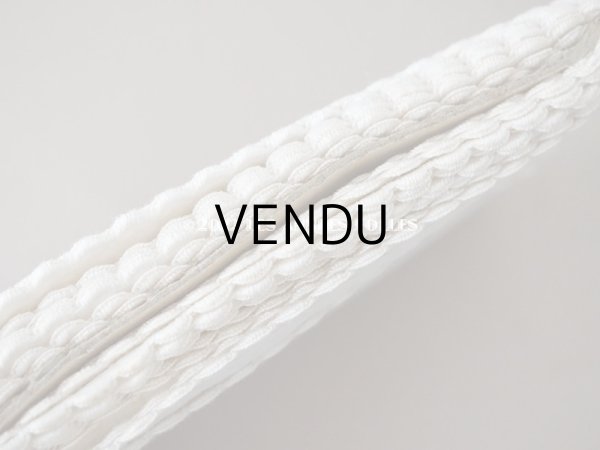 画像7: 【12周年セール対象外】アンティーク　スカラップレース コットン製　 幅1.3cm  25〜30m巻き (7)