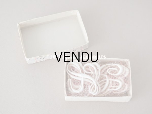 画像8:  アンティーク  箱付き イニシャル モノグラム N3【L】8ピース & 【S】6ピース IDEAL BRODERIE (8)