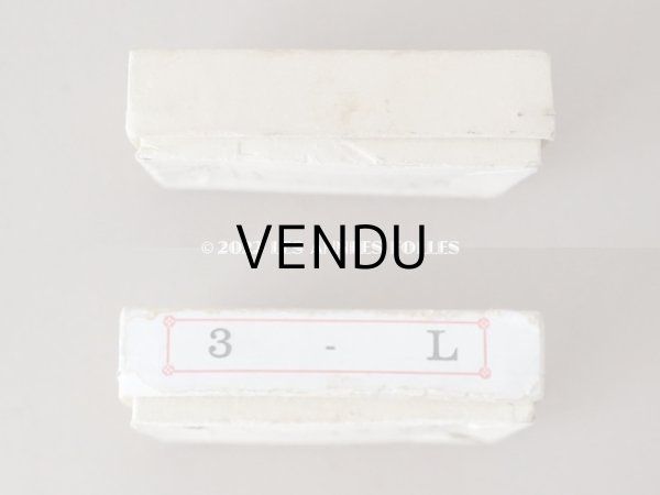 画像5:  アンティーク  箱付き イニシャル モノグラム N3【L】8ピース & 【S】6ピース IDEAL BRODERIE (5)