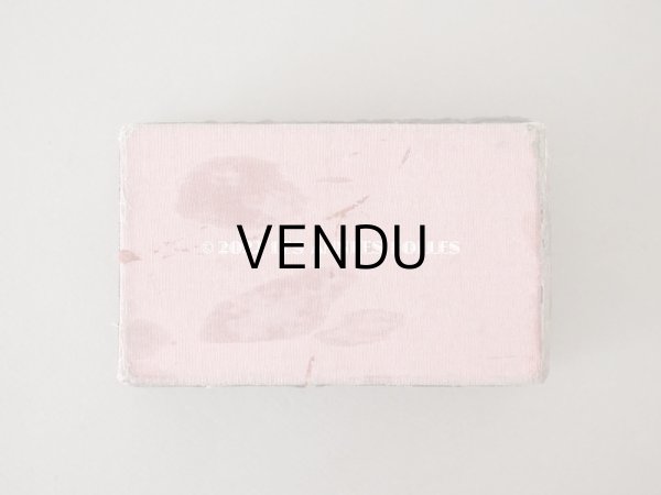 画像10: アンティーク　シルク製 ロココトリム付 オールドローズ色のボックス (10)