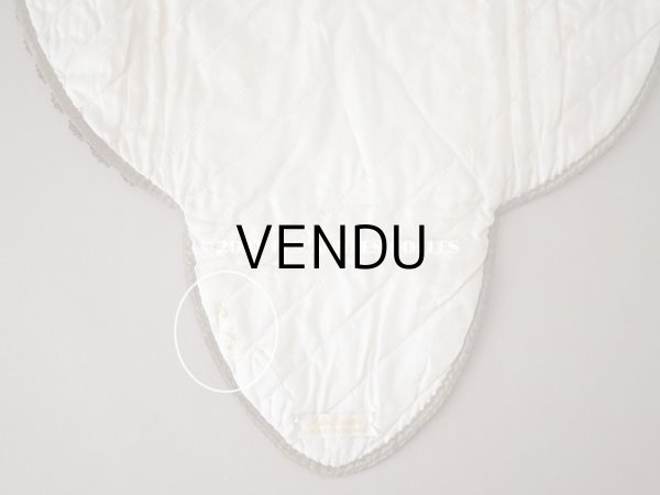 画像13: アンティーク シルク製 ハンキーケース ロココトリム＆レース　グレイッシュブルー ハンカチ用ポシェット - A LA PENSEE PARIS - (13)