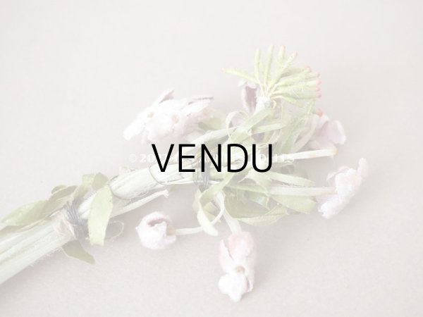 画像5: アンティーク  ベルベットの小さな布花 薄紫＆淡いピンク (5)