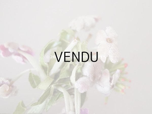 画像9: アンティーク  ベルベットの小さな布花 薄紫＆淡いピンク (9)
