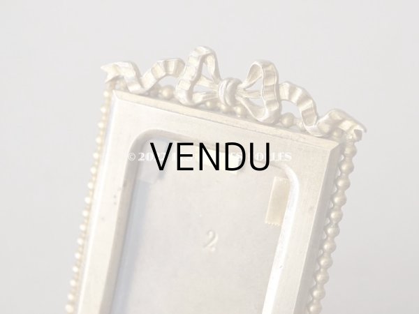 画像3: アンティーク とても小さなフォトフレーム  リボンモチーフ付き (3)