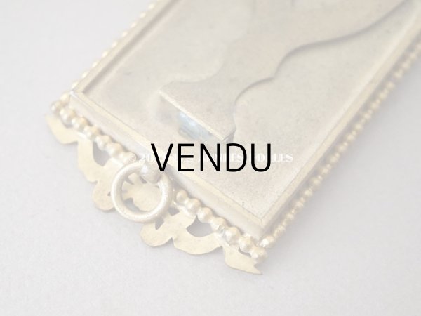 画像7: アンティーク とても小さなフォトフレーム  リボンモチーフ付き (7)