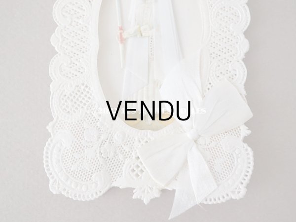 画像3: 19世紀末 アンティーク  初聖体の立体カニヴェ  ポップアップ クロモ 薔薇模様 (3)