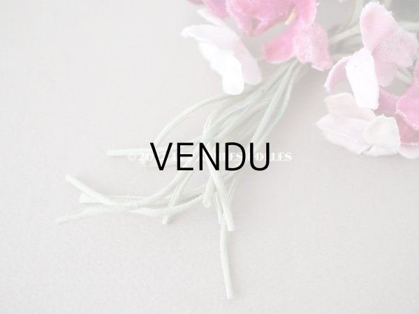 画像4: アンティーク ピンクの菫の布花  ベルベット　 (4)