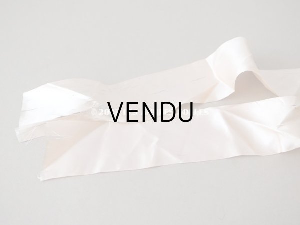 画像14: 1920年代 アンティーク  レースのボネ パウダーピンクの薔薇のロココトリム＆ピンクのシルクリボン付き  (14)