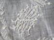 画像8: 19世紀 アンティーク  結婚式のハンカチ 王冠紋章＆モノグラム刺繍入り　手編みのヴァランシエンヌレース (8)