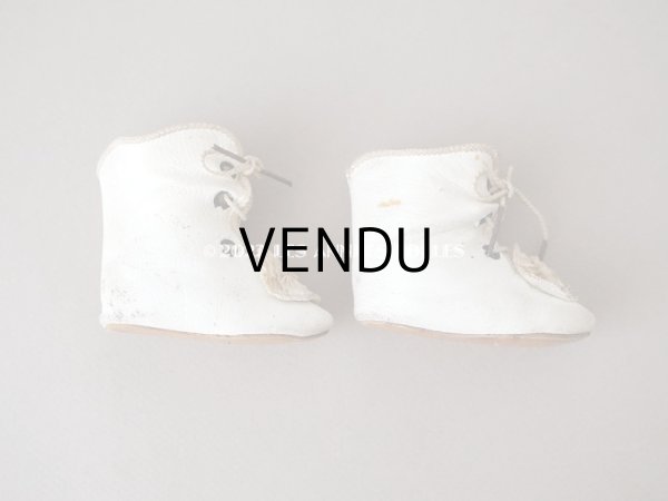 画像3: アンティーク ドールシューズ レザーブーツ CP 8 1/2 約6.5cm (3)