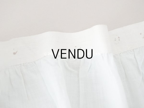 画像3: 1900年代 アンティーク  ドレスの裾  パウダーブルー　1.75m 幅広26cm  (3)