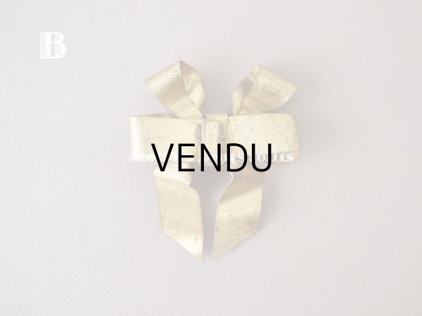 画像6: 1900年代 アンティーク リボンのオーナメント メタル製 (6)