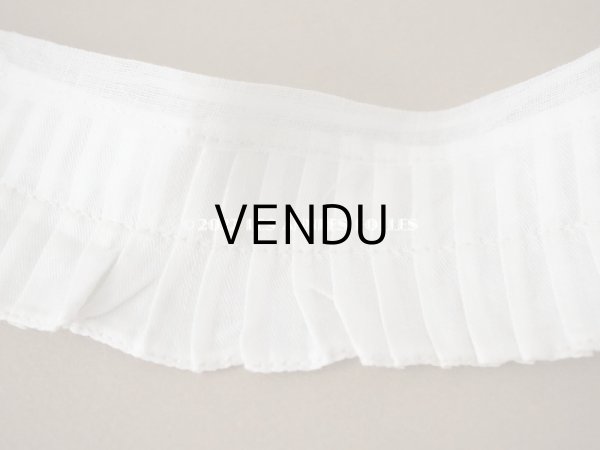 画像3: アンティーク プリーツリボン オフホワイト  5.2cm幅   (3)